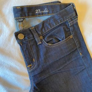 J. Crew Toothpick Dark Wash Skinny Jeans